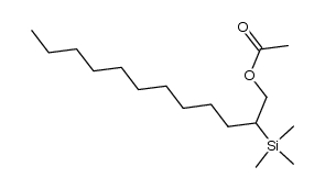 1-acetoxy-2-(trimethylsilyl)dodecane Structure