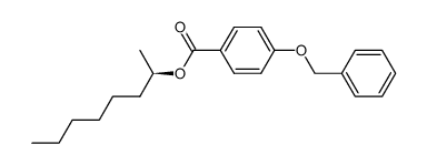 (1R)-1-methylheptyl 4-benzyloxybenzoate结构式