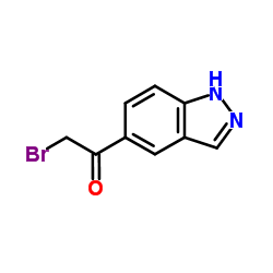 2-Bromo-1-(1H-indazol-5-yl)ethanone结构式