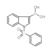 1-Benzenesulfonyl-1H-indole-3-boronic acid Structure