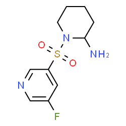 1-(5-fluoropyridin-3-ylsulfonyl)piperidin-2-amine structure