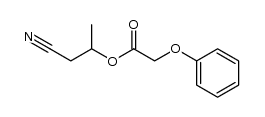 (+/-)-3-(phenoxyacetoxy)butyronitrile Structure