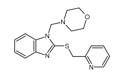 2-[(2-pyridinylmethyl)thio]-1-(morpholinylmethyl)benzimidazole Structure