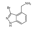 1-(3-Bromo-1H-indazol-4-yl)methanamine结构式