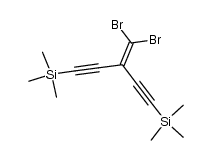 (3-(dibromomethylene)penta-1,4-diyne-1,5-diyl)bis(trimethylsilane) Structure