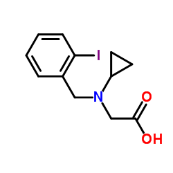 N-Cyclopropyl-N-(2-iodobenzyl)glycine Structure