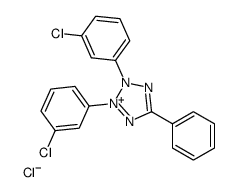 2,3-BIS(3-CHLOROPHENYL)-5-PHENYLTETRAZOLIUM CHLORIDE Structure