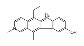 5-ethyl-2,11-dimethyl-6H-pyrido[4,3-b]carbazol-2-ium-9-ol Structure