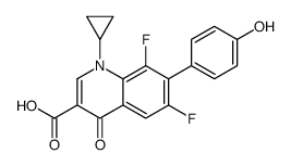 1-cyclopropyl-6,8-difluoro-7-(4-hydroxyphenyl)-4-oxoquinoline-3-carboxylic acid Structure