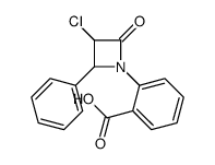 2-(3-chloro-2-oxo-4-phenylazetidin-1-yl)benzoic acid Structure