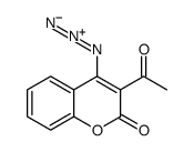 3-acetyl-4-azidochromen-2-one Structure