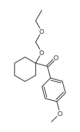 (1-(ethoxymethoxy)cyclohexyl)(4-methoxyphenyl)methanone Structure