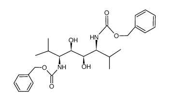 (3S,4R,5R,6S)-3,6-Bis(N-(benzyloxycarbonyl)amino)-2,7-dimethyl-4,5-octanediol Structure