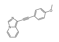 1-(4-methoxyphenylethynyl)imidazo[1,5-a]pyridine Structure