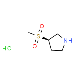 (R)-3-(Methylsulfonyl)pyrrolidine hydrochloride structure