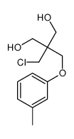 2-(chloromethyl)-2-[(3-methylphenoxy)methyl]propane-1,3-diol结构式