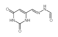 4-Pyrimidinecarboxaldehyde,1,2,3,6-tetrahydro-2,6-dioxo-, 4-(2-formylhydrazone)结构式