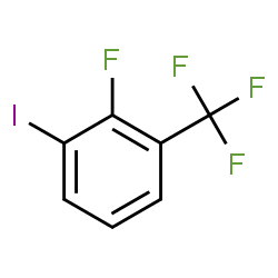 2-Fluoro-1-iodo-3-(trifluoromethyl)benzene结构式