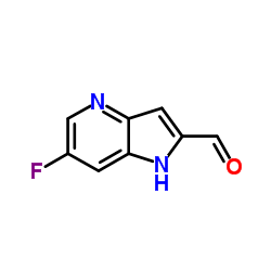 6-Fluoro-1H-pyrrolo[3,2-b]pyridine-2-carbaldehyde structure