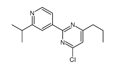 4-chloro-2-(2-propan-2-ylpyridin-4-yl)-6-propylpyrimidine Structure