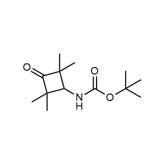 tert-Butyl N-(2,2,4,4-tetramethyl-3-oxocyclobutyl)carbamate Structure