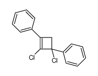 (1,2-dichloro-3-phenylcyclobut-2-en-1-yl)benzene Structure