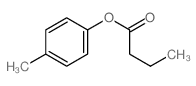 Butanoic acid,4-methylphenyl ester structure