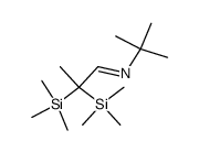 α,α-bis(trimethylsilyl)-tert-butylpropionaldimine Structure