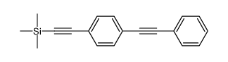 trimethyl-[2-[4-(2-phenylethynyl)phenyl]ethynyl]silane Structure