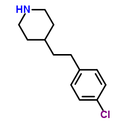 4-[2-(4-Chlorophenyl)ethyl]piperidine structure
