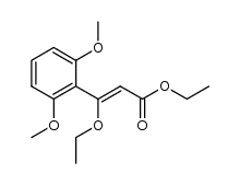 ethyl 3-(2,6-dimethoxyphenyl)-3-ethoxyacrylate Structure