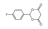 2-(4-fluorophenyl)-1,3-dioxane-4,6-dione结构式