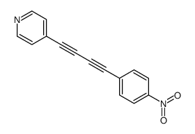 4-[4-(4-nitrophenyl)buta-1,3-diynyl]pyridine Structure