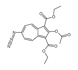 diethyl 2-acetoxy-6-azidoazulene-1,3-dicarboxylate Structure