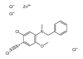 4-[benzyl(methyl)amino]-2-chloro-5-methoxybenzenediazonium tetrachlorozincate (2:1)结构式