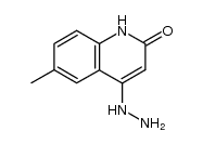 4-hydrazinyl-6-methylquinolin-2(1H)-one结构式