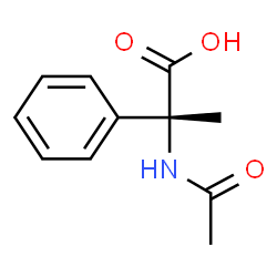 (2R)-2-(Acetylamino)-2-phenylpropionic acid结构式