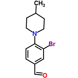 3-Bromo-4-(4-methyl-1-piperidinyl)benzaldehyde picture