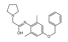 N-(2,6-dimethyl-4-phenylmethoxyphenyl)-2-pyrrolidin-1-ylacetamide结构式