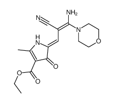 ethyl (5Z)-5-[(Z)-3-amino-2-cyano-3-morpholin-4-ylprop-2-enylidene]-2-methyl-4-oxo-1H-pyrrole-3-carboxylate Structure