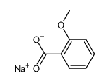 sodium orthomethoxy benzoate Structure