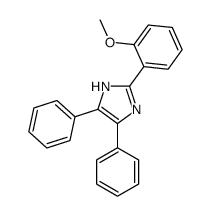 2-(2-甲氧基苯基)-4,5-二苯基-1H-咪唑结构式