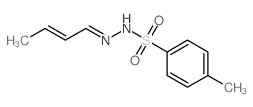 Benzenesulfonic acid,4-methyl-, 2-(2-buten-1-ylidene)hydrazide结构式