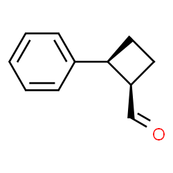 Cyclobutanecarboxaldehyde, 2-phenyl-, cis- (9CI) structure