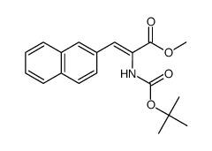 (Z)-methyl 2-((tert-butoxycarbonyl)amino)-3-(naphthalen-2-yl)acrylate Structure