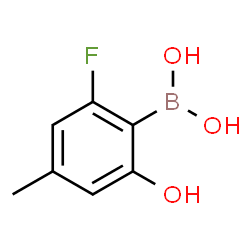 2-Fluoro-6-hydroxy-4-methylphenylboronic acid Structure