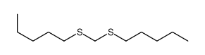 1-(pentylsulfanylmethylsulfanyl)pentane结构式