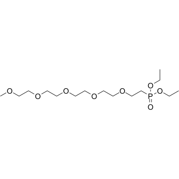 m-PEG5-phosphonic acid ethyl ester structure