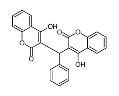 4-hydroxy-3-[(4-hydroxy-2-oxochromen-3-yl)-phenylmethyl]chromen-2-one Structure