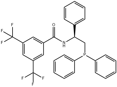 N-[(1S)-2-(Diphenylphosphino)-1-phenylethyl]-3,5-bis(trifluoromethyl)-benzamide Structure